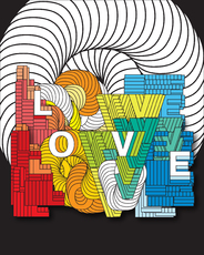 Креативен Дизайн с думата LOVE 