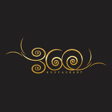 Луксозно лого за ресторант 360 със стилизирани охлюви