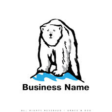 Лого с бяла мечка