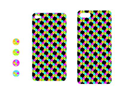 Дизайн на кейс за Iphone със стилизирано цветенце
