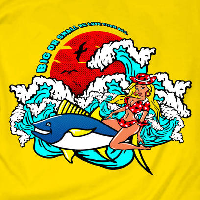 T-shirt designs for fishing club / USA