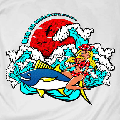 T-shirt designs for fishing club / USA