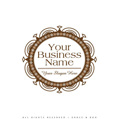 Luxurious graphical sign