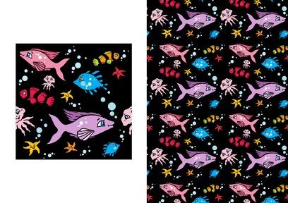 Kids Patterns design and illustration 2